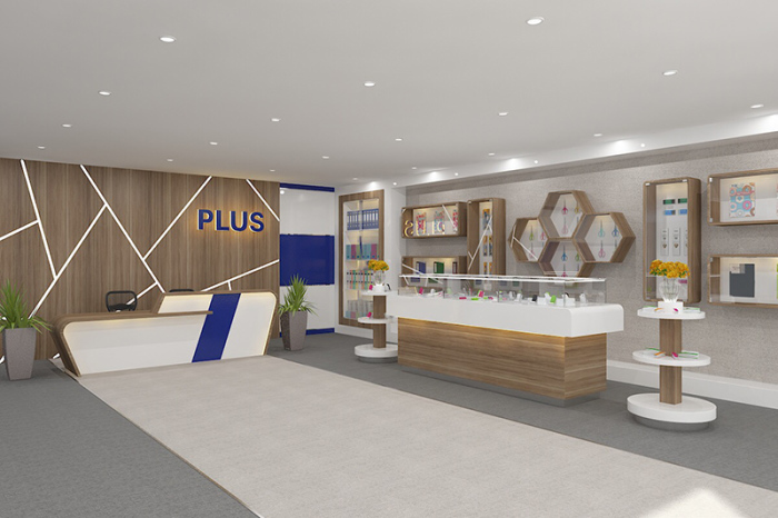 Thi công trình Showroom Cty PLUS KCN Nhơn Trạch