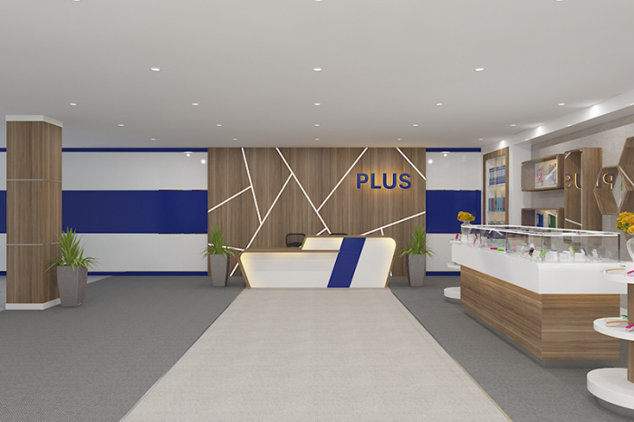 Thi công trình Showroom Cty PLUS KCN Nhơn Trạch